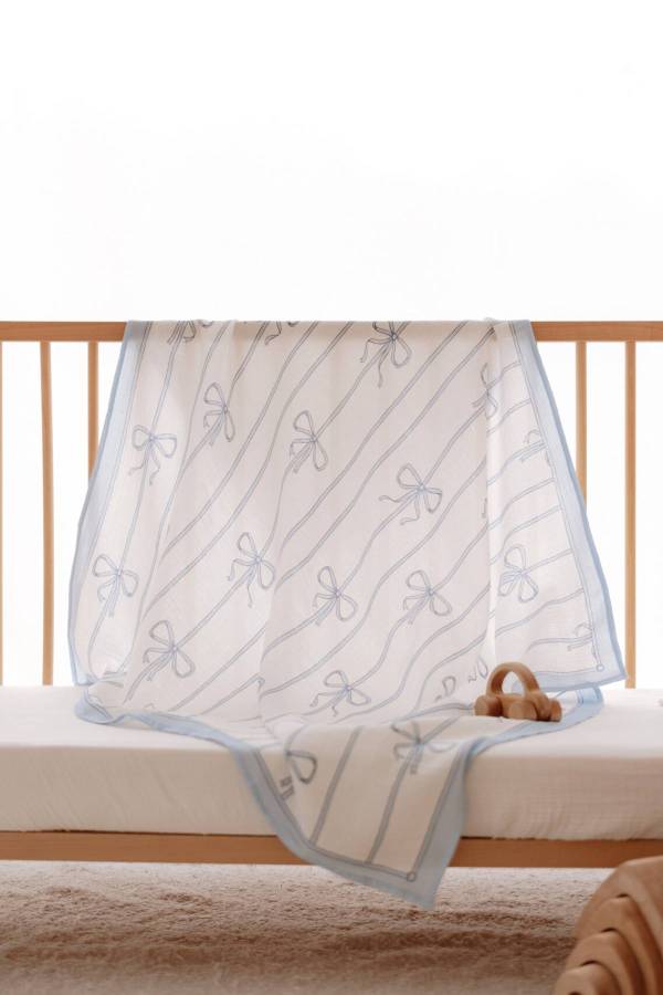 Atelıer Babbi 4'lü Yenidoğan Set Mavi Kurdele - 6