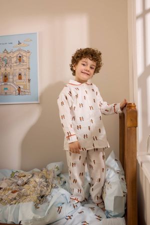 Atelıer Babbi Kurşun Asker Desenli Pijama Takımı - 3