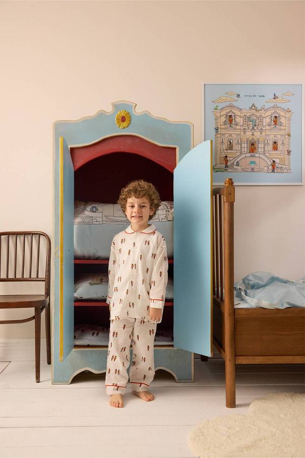 Atelıer Babbi Kurşun Asker Desenli Pijama Takımı - 4