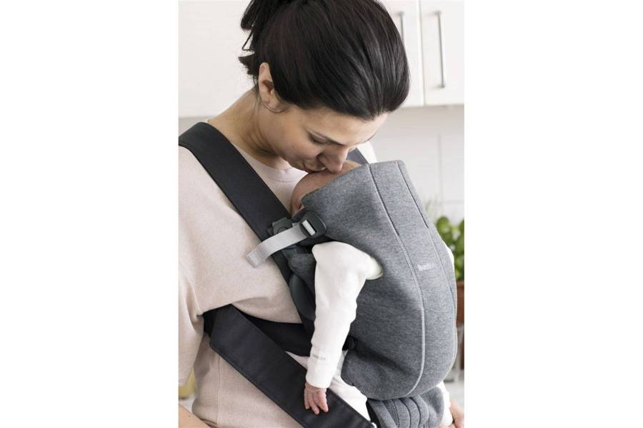 BabyBjörn Kanguru Mini 3D Cotton Jersey / Dark Grey - 3