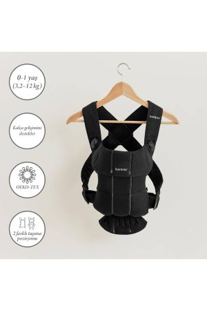BabyBjörn Kanguru Mini 3D Cotton Woven / Black - 2