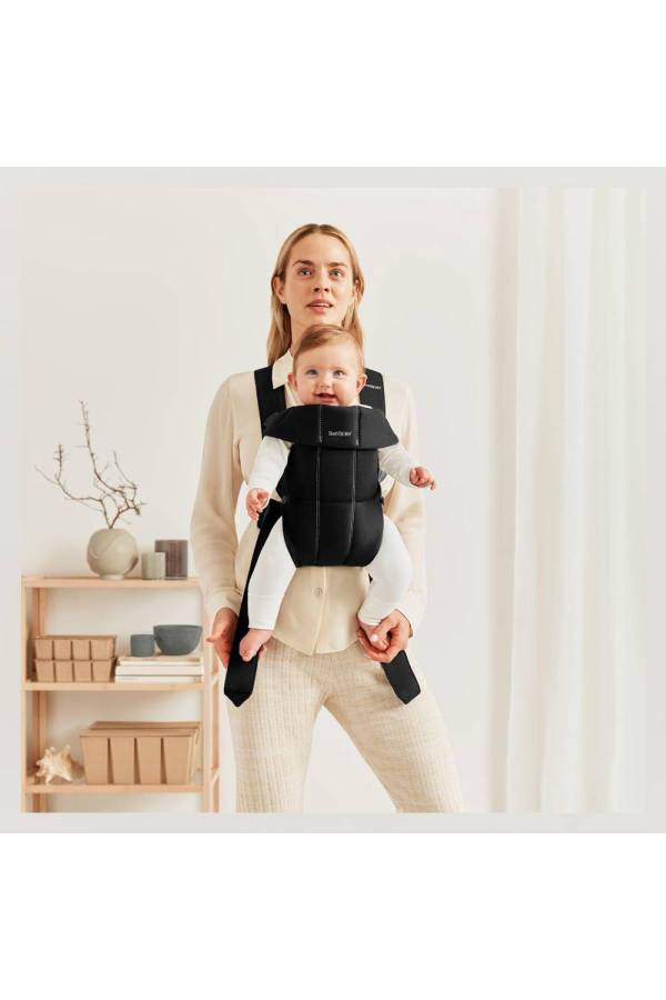 BabyBjörn Kanguru Mini 3D Cotton Woven / Black - 3