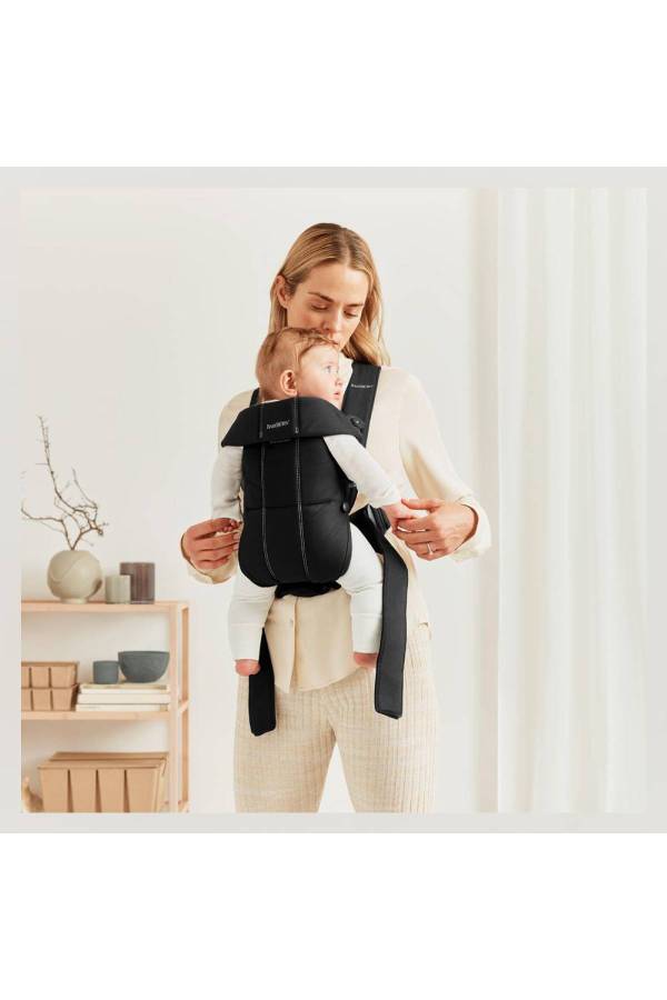 BabyBjörn Kanguru Mini 3D Cotton Woven / Black - 4