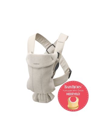 BabyBjörn Kanguru Mini Cotton 3D Jersey / Light Beige - 2