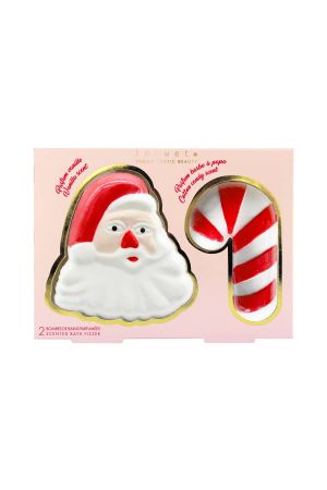 Inuwet Noel Baba ve Baston Şeker Şeklinde 2li Banyo Bombası Seti - 2