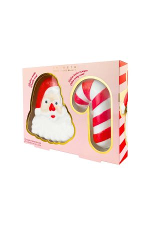 Inuwet Noel Baba ve Baston Şeker Şeklinde 2li Banyo Bombası Seti - 3