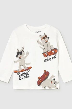 Mayoral Erkek Bebek Desenli  Uzun Kol T-shrit - 2