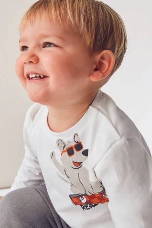 Mayoral Erkek Bebek Desenli  Uzun Kol T-shrit - 5