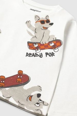 Mayoral Erkek Bebek Desenli  Uzun Kol T-shrit - 6
