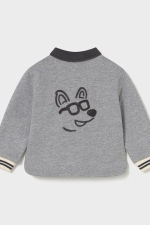 Mayoral Erkek Bebek Polo Yaka Sweatshrit Gri - 2