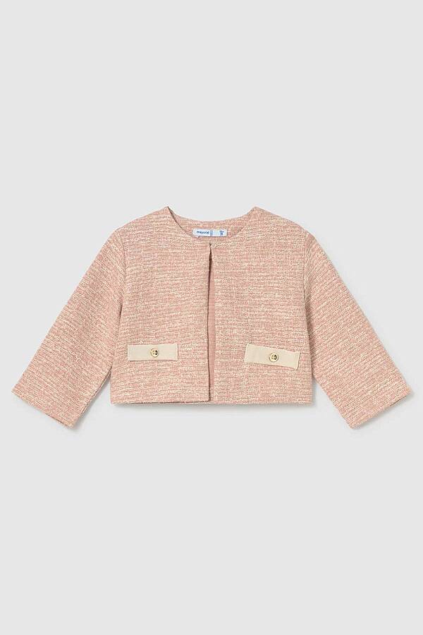 Mayoral Kışlık Kız Bebek Bluz Etek Ceket Set Pembe - 2