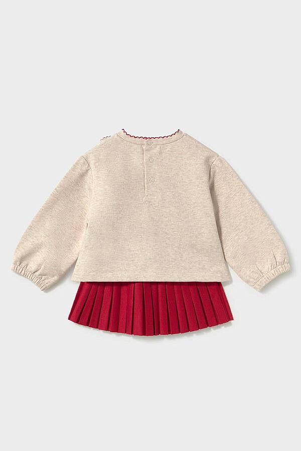 Mayoral Kışlık Kız Bebek Bluz Etek Set Bej - 2