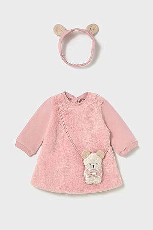 Mayoral Kışlık Kız Bebek Elbise Pembe