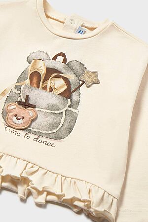 Mayoral Kışlık Kız Bebek Uzun Kol T-shirt Ekru - 3
