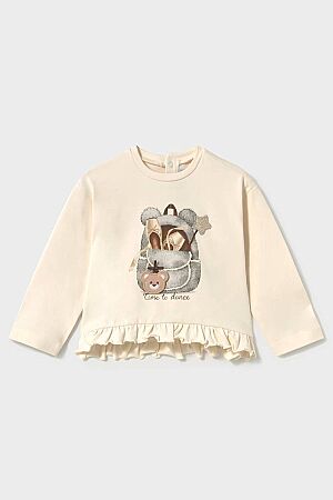 Mayoral Kışlık Kız Bebek Uzun Kol T-shirt Ekru