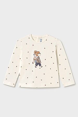 Mayoral Kışlık Kız Bebek Uzun Kol T-shirt Ekru