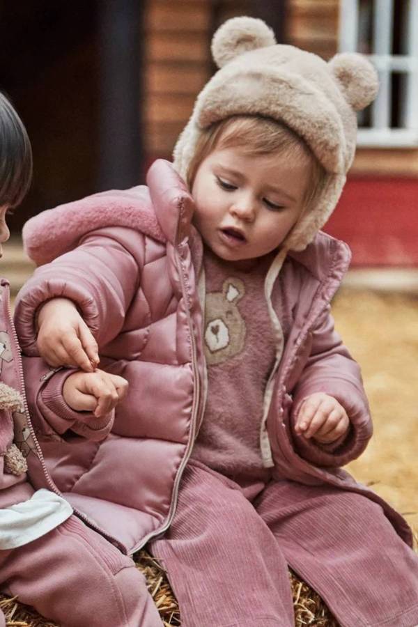 Mayoral Kız Bebek Kapşonlu Uzun Mont - 1