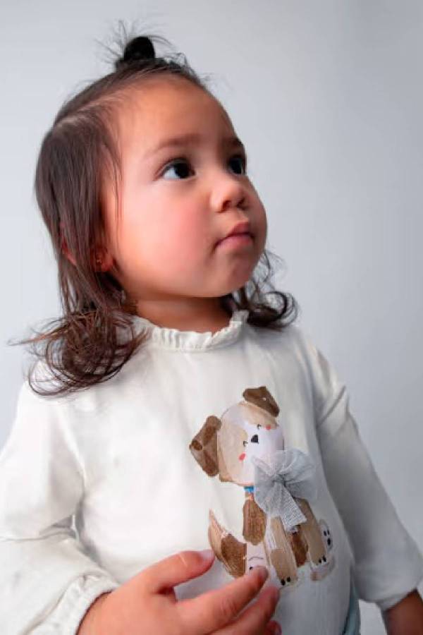 Mayoral Kız Bebek Uzun Kol T-shrit Krem - 3