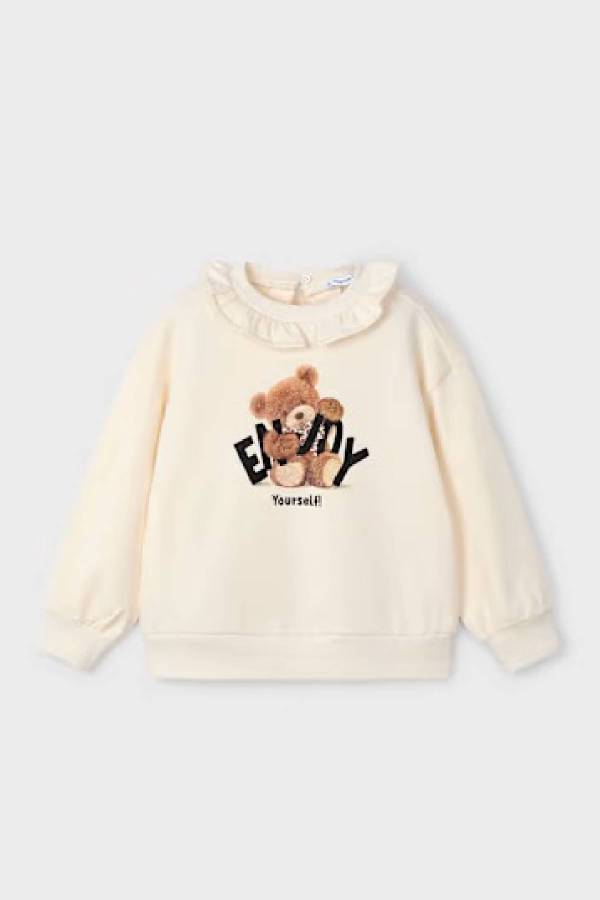 Mayoral Kız Çocuk Fırfır Yaka Sweatshrit - 1
