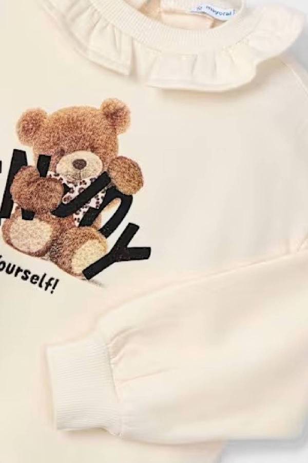 Mayoral Kız Çocuk Fırfır Yaka Sweatshrit - 3