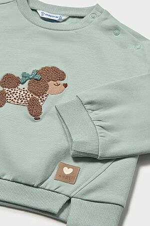 Mayoral Kız Çocuk Uzun Kol Sweatshirt Yeşil  - 3