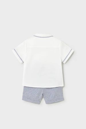 Mayoral Yazlık Erkek Bebek Gömlek Şort Set - 5
