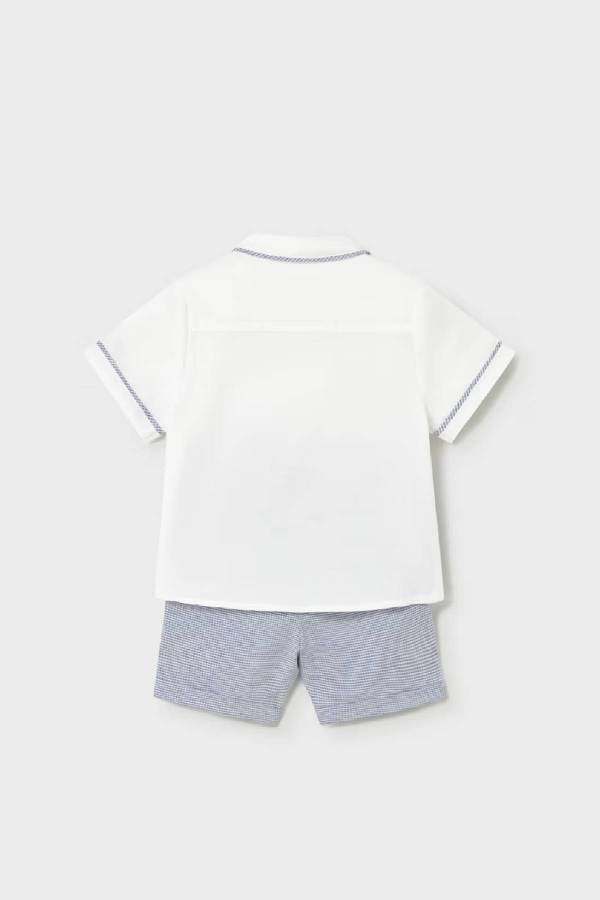 Mayoral Yazlık Erkek Bebek Gömlek Şort Set - 5