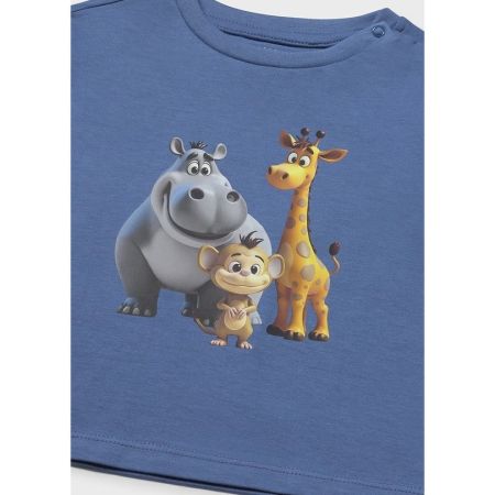 Mayoral Yazlık Erkek Bebek Kısa Kol T-shirt Mavi - 3