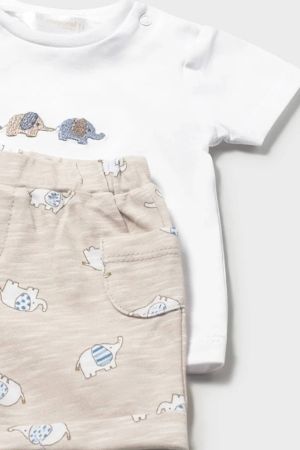 Mayoral Yazlık Erkek Bebek Kısa Kol T-shirt Şort 4'lü Set Mavi - 4