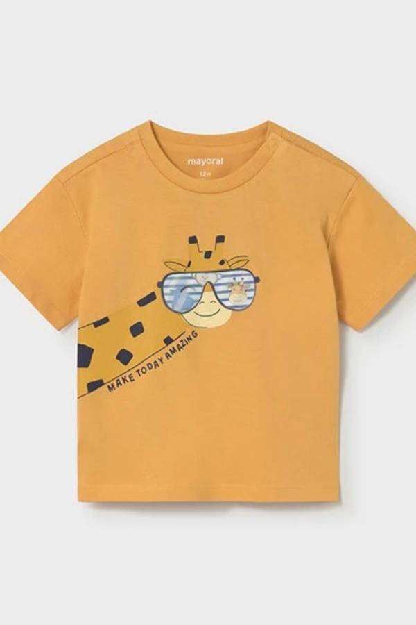 Mayoral Yazlık Erkek Bebek Kısa Kol T-shirt Turuncu - 1