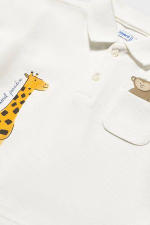 Mayoral Yazlık Erkek Bebek Polo Yaka Desenli T-shrit - 6