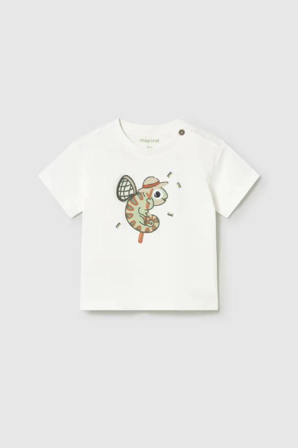 Mayoral Yazlık Erkek Bebek T-shrit Ekru - 1
