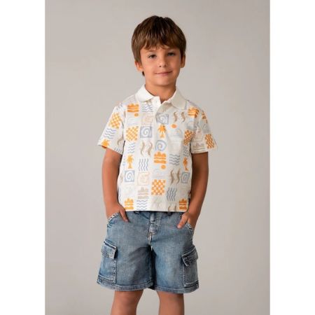 Mayoral Yazlık Erkek Denim Bermuda Mavi
