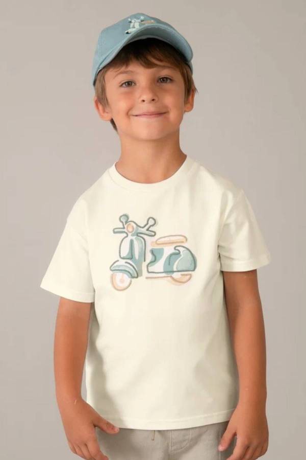 Mayoral Yazlık Erkek Kısa Kol T-shirt Ekru - 2