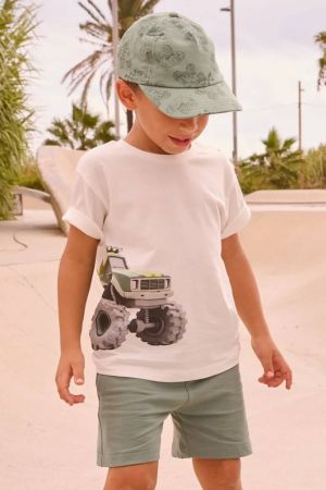 Mayoral Yazlık Erkek T-shirt Şort İkili Set Yeşil