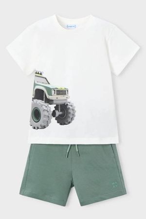 Mayoral Yazlık Erkek T-shirt Şort İkili Set Yeşil - 2