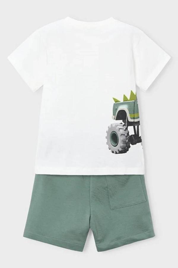Mayoral Yazlık Erkek T-shirt Şort İkili Set Yeşil - 3