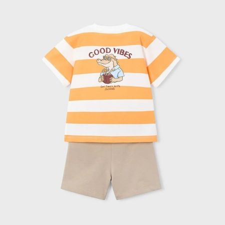 Mayoral Yazlık Erkek T-shirt Şort Set Turuncu - 4