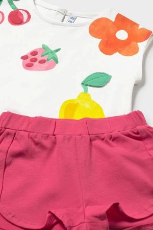 Mayoral Yazlık Kız Bebek Bluz Şort Set Beyaz - 3