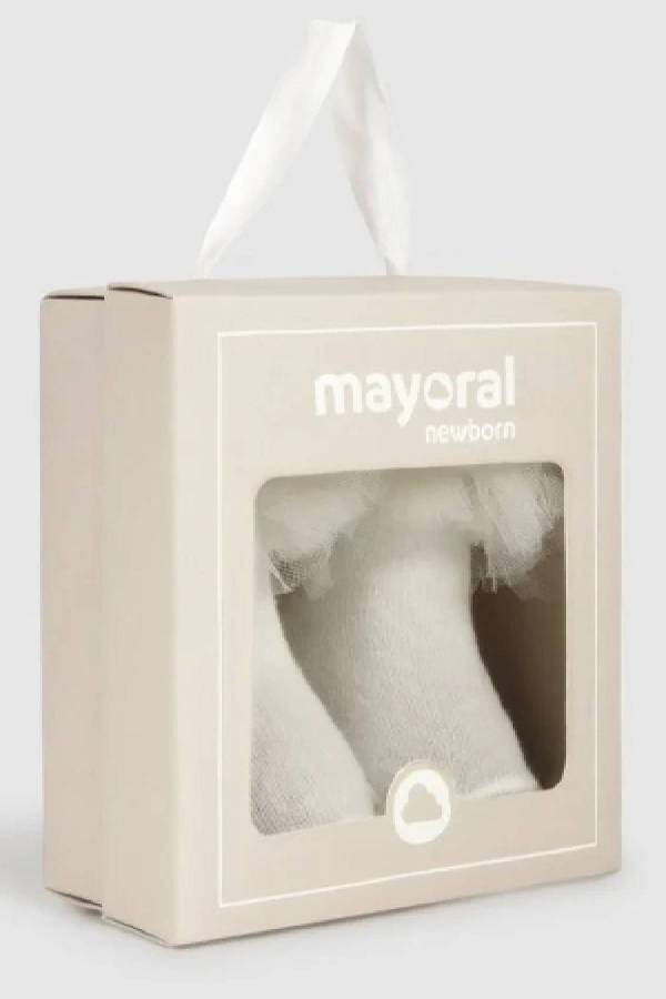 Mayoral Yazlık Kız Bebek Çorap Bandana Set Beyaz - 5