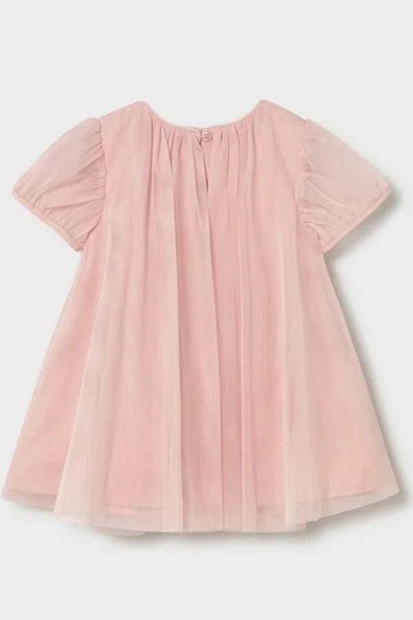 Mayoral Yazlık Kız Bebek Elbise Çanta Set Pembe - 5