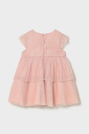 Mayoral Yazlık Kız Bebek Elbise Pembe Simli - 5
