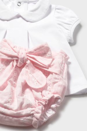 Mayoral Yazlık Kız Bebek Hırka Bluz Şort Set - 4