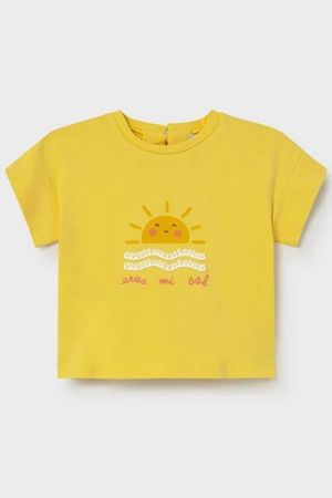 Mayoral Yazlık Kız Bebek Kısa Kol T-shirt Sarı