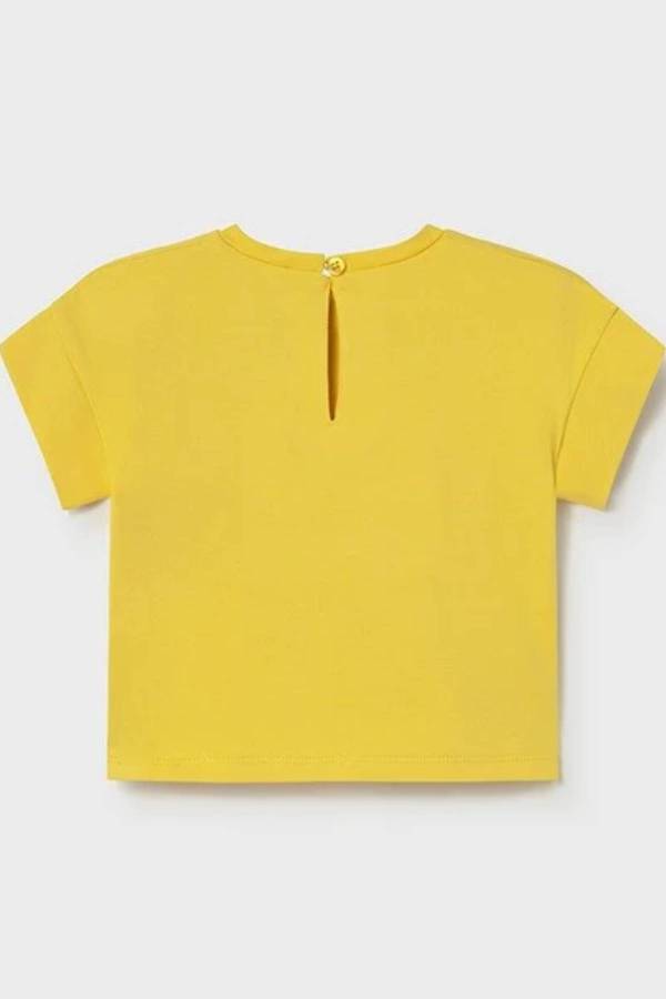 Mayoral Yazlık Kız Bebek Kısa Kol T-shirt Sarı - 2