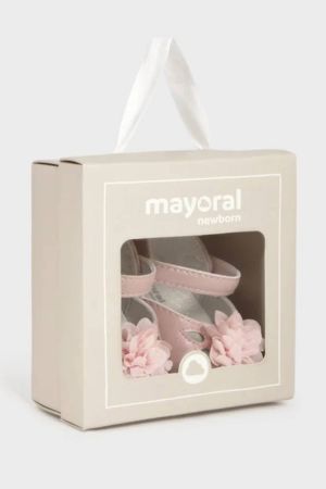 Mayoral Yazlık Kız Bebek Seramoni Patik Pembe Çicek - 4