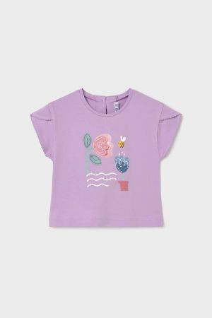Mayoral Yazlık Kız Bebek T-shrit Lila