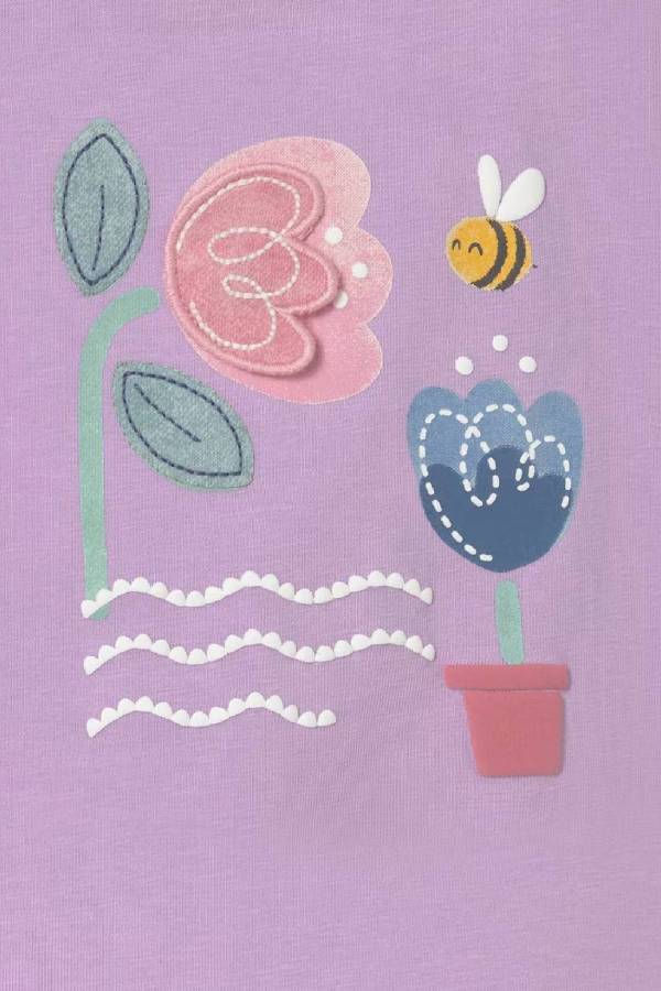 Mayoral Yazlık Kız Bebek T-shrit Lila - 3