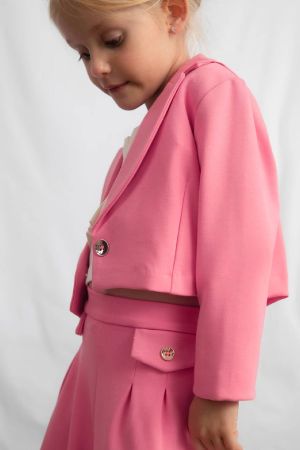 Mayoral Yazlık Kız Çocuk Blazer Ceket Pembe - 2