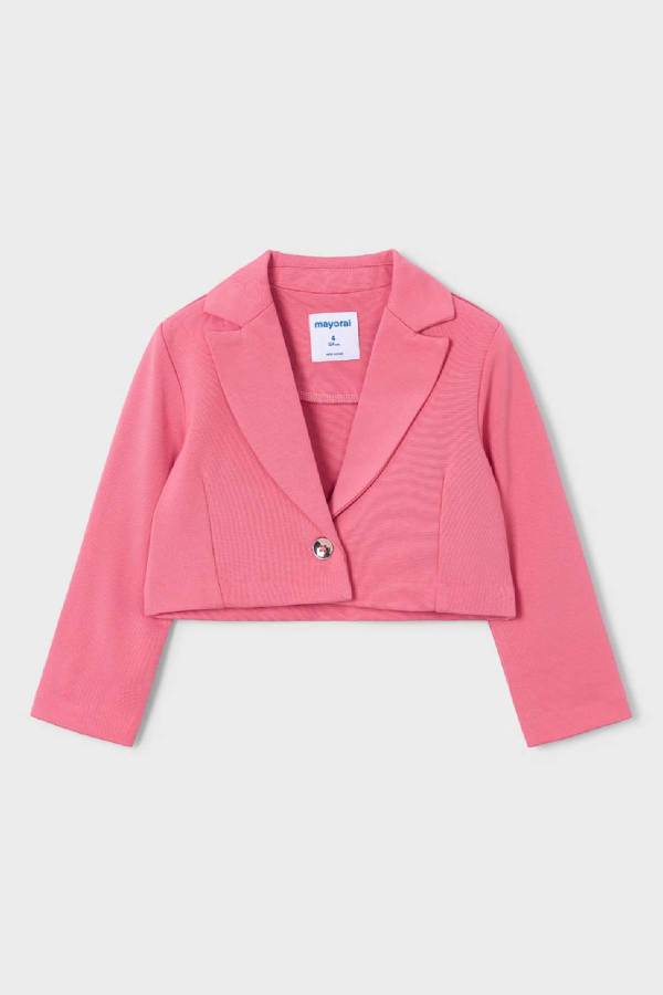 Mayoral Yazlık Kız Çocuk Blazer Ceket Pembe - 4